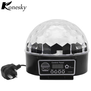 crystal ball magical spinning remote control 6 colors RGB disco ball lights for parties / led stage lights