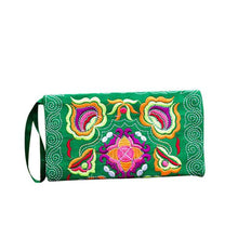 Load image into Gallery viewer, Women Ethnic Handmade Embroidered Wristlet Clutch Bag Vintage Purse Wallet