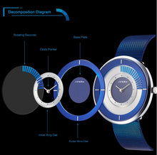 Load image into Gallery viewer, Sinobi Fashion Unique Rotating Luxury Ultra-Thin Steel Watch