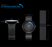 Load image into Gallery viewer, Sinobi Fashion Unique Rotating Luxury Ultra-Thin Steel Watch