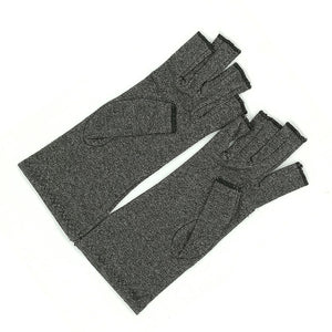 One Pair Women Men Arthritis Gloves Open Finger Arthritis Gloves Compression Gloves