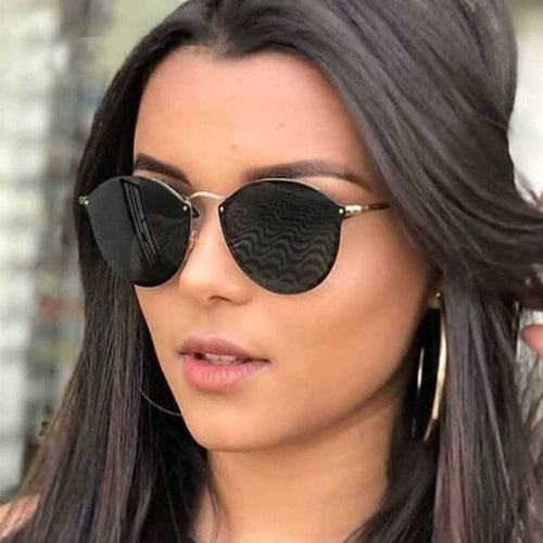 Rimless Sunglasses Women Brand Designer