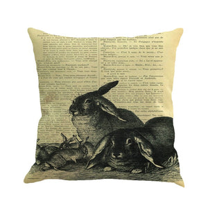 Easter Sunday Throw Pillow Case Sweet Love Square Cushion Cover