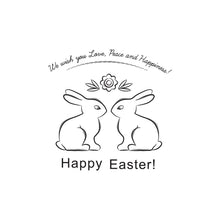 Load image into Gallery viewer, Happy Easter Rabbit Vinyl Decal Art Wall Sticker DIY Home Room Decor